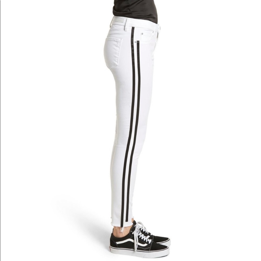 Articles of society white racer with satin stations women size 25 like new ❤️🔥 - Picture 5 of 14